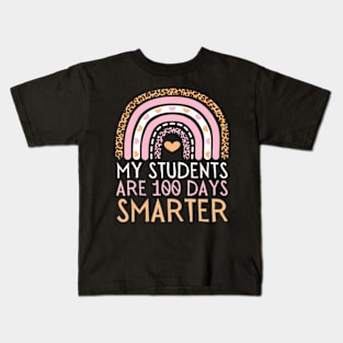 My Students Are 100 Days Smarter Teacher 100th Day Of School Kids T-Shirt